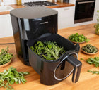 Frytkownica beztłuszczowa 2 grzałki AIR fryer XL 6l 2000W góra+dół dualheat czarny