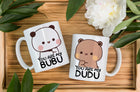 Zestaw 2 kubków białych misie YOU ARE MY bubu i dudu cute bear love MIŚ WZ ceramiczne naczynia do kawy i herbaty 330