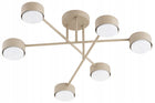 Nowoczesna Lampa Sufitowa Plafon Żyrandol Spot Halogenowa Ecru Gx53 oprawa metalowa, 6 punktów świetlnych, maks. 30 W