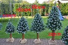 Choinka sztuczna na pniu 180 cm sosna diamentowa gęsta ośnieżona PRODUCENT 161 - 180 cm zielony