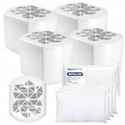 Pochłaniacz wilgoci osuszacz powietrza AquaFloow: 4x urzadzenie + 4x wkład absorber, do pomieszczeń, pojemnik 250 ml