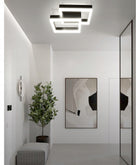 Lampa sufitowa LED wisząca żyrandol LED do salonu kuchni Nowoczesna 32W NW czarna aluminiowa oprawa oświetleniowa 2