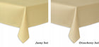 Obrus plamoodporny - 140X240 - solid czarny serweta żakardowa z poliestru, gładka dekoracja stołu do jadalni