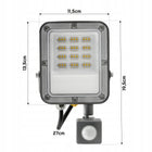 Halogen LED z Czujnikiem Ruchu Naświetlacz Lampa 30W 2700lm Premium Czujka reflektor zewnętrzny IP66 światło neutralne