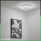 Plafon LED Panel Natynkowy Lampa Sufitowa Oprawa Okrągła Diament 12W 4000K do salonu kuchni korytarza biały neutralny