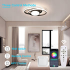 Lampa sufitowa LED plafon wisząca czarna nowoczesna ściemnialna + pilot 39W żyrandol metalowy 2-punktowy do salonu