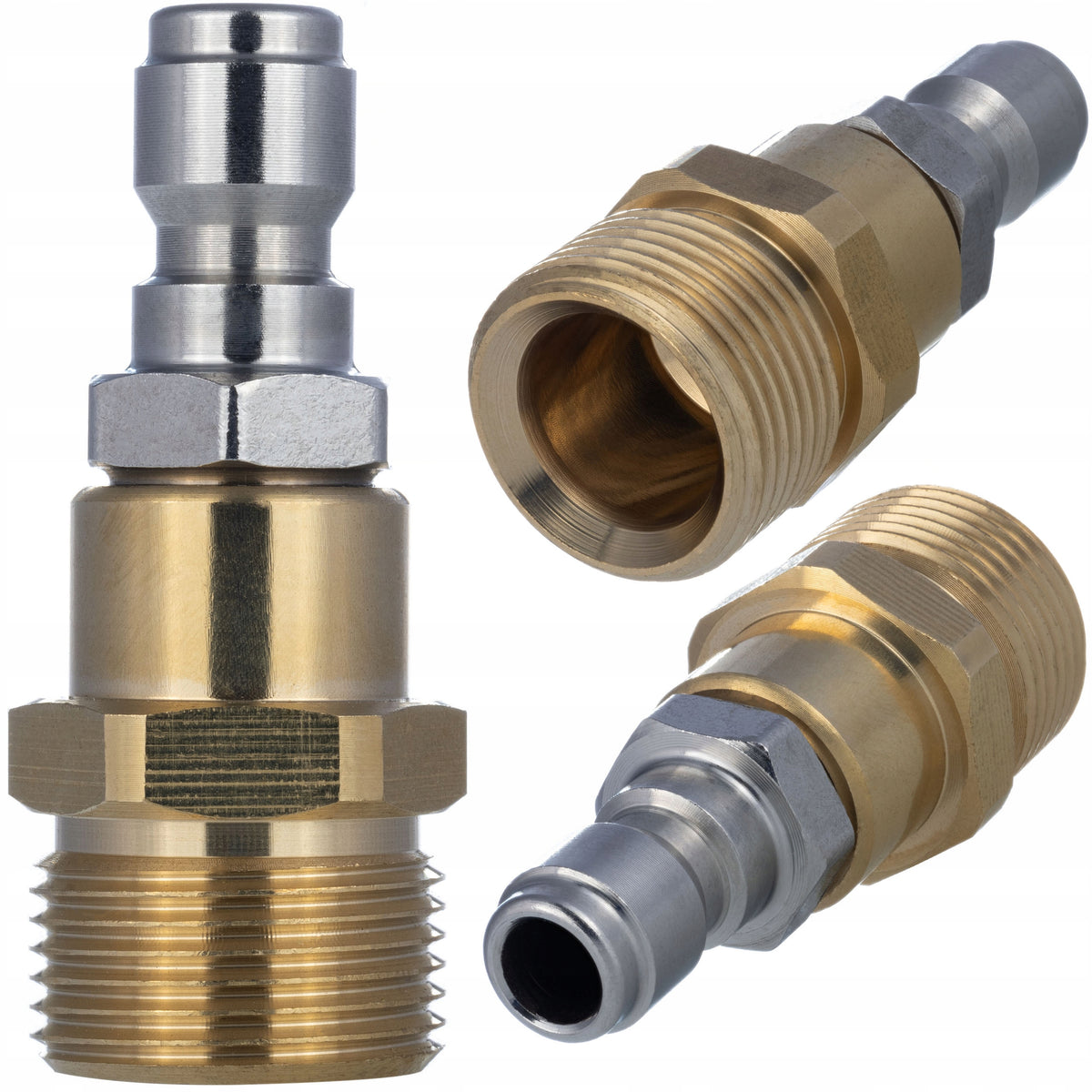 ADAPTER PRZEJŚCIÓWKA REDUKCJA M22 NA SZYBKOZŁĄCZE 1/4" MYJKI CIŚNIENIOWEJ złączka do sprzętu wysokociśnieniowego