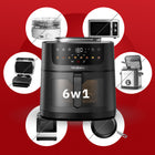 Frytkownica beztłuszczowa 8l Air Fryer Webber 1800W +wifi +8 programów para czarny