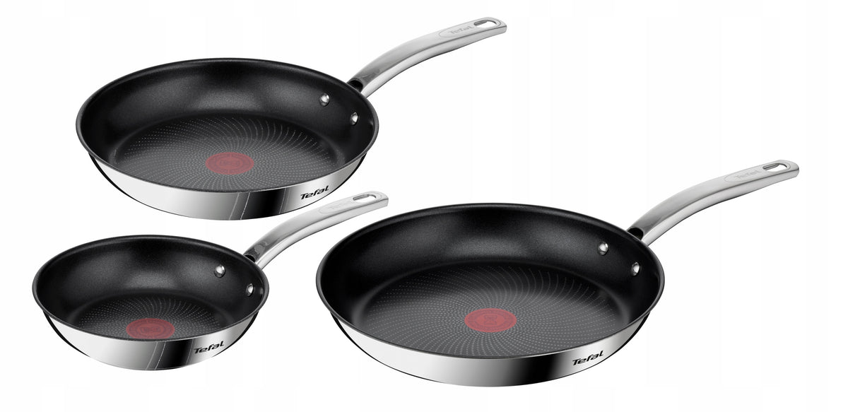 Zestaw Patelni tefal Intuition 20/26/28 indukcja gaz stal tytanowa 3el. powłoka non-stick, do kuchenki ceramicznej i