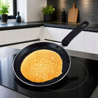 Patelnia do naleśników Kinghoff 22 cm marmurowa KH1127 granitowa pancake naleśnikarka, na indukcję, mycie w zmywarce