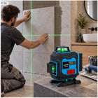 Poziomica laserowa 4D 16 linii zielony laser statyw 1,2m Blaupunkt zestaw niwelator krzyżowy 360° do wyznaczania