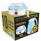 Czajnik Turystyczny Elektryczny 0,6l 600W Składany Podróżny Przenośny Naxan 0.6 l 600 w niebieski metal, tworzywo