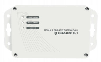 Euroster sterownik obiegów grzewczych FH2 regulator ogrzewania, kontrola instalacji CO, do zarządzania ciepłem