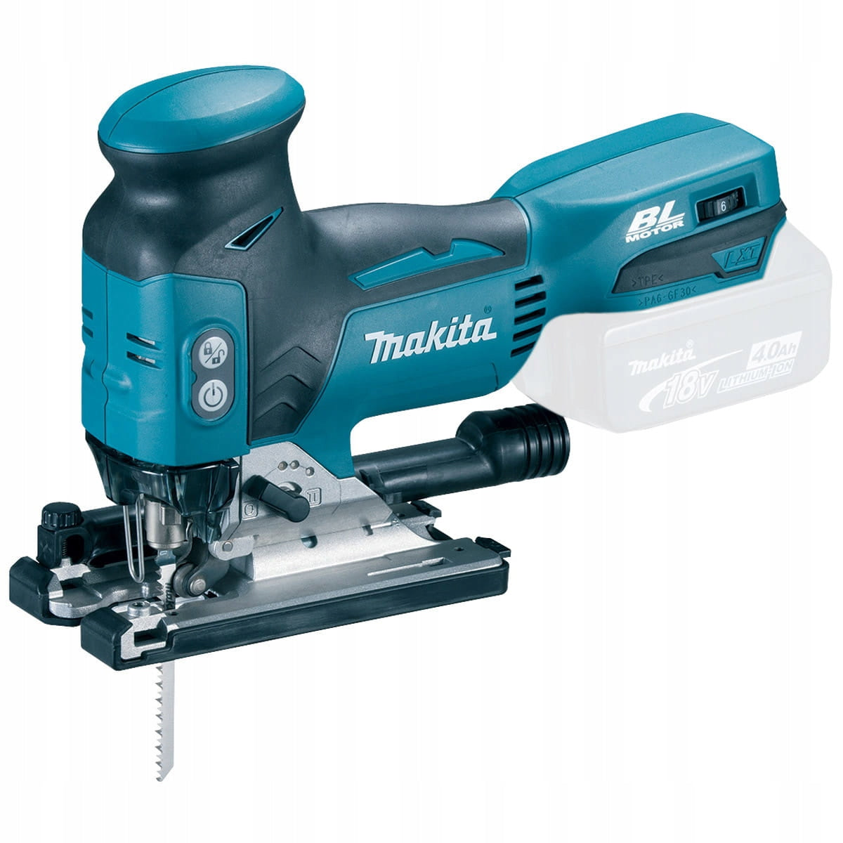Wyrzynarka LXT 18V 800 – 3500 obr./min Makita DJV181Z piła włosowa akumulatorowa, cięcie drewna 135 mm i metalu 10 mm