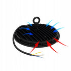 Lampa przemysłowa hermetyczna LED UFO 100W 10000lm IP65 magazyn hala sklep oprawa high bay, sufitowa, aluminiowa czarna