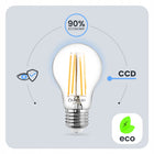 6x Żarówka LED E27 A60 11W = 100W 1521lm 4000K Neutralna 360° filament gwintu 11 w 1 szt.