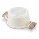 Garnek indukcja z Powłoką ceramiczną Kremowy Konighoffer Rosti 20cm 2l aluminiowy do gotowania zup i sosów
