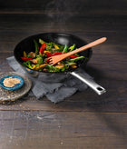Wok stalowy Silit Wuhan 28 cm powłoka ceramiczna indukcja patelnia głęboka do smażenia i duszenia, do zmywarki i