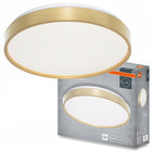 Plafon LED Lampa Sufitowa Oprawa Natynkowa Panel 18W 990lm 4000K osram okrągłe oświetlenie wnętrz, złote, neutralna