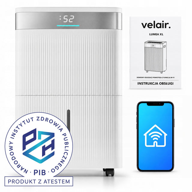 Osuszacz powietrza 40L/24h velair lumea XL WiFi 610 w