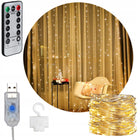 LAMPKI LED 3x3 KURTYNA ŚWIETLNA OKIENNA ŚWIĄTECZNA BIAŁY CIEPŁY USB + PILOT