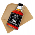 Personalizowana kartka urodzinowa whisky na 18-99 urodziny dla mężczyzny