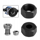 2xTULEJA,1xnakrętki i 1xtulei zaciskowej - redukcja 6mm, 6.35mm wys 16.5mm adapter do frezarki, mocowanie frezu
