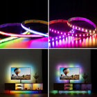 Taśma LED 1m COB neon rgbic 576/m WS2811 efekt tęczy ciągła linia 24V 10mm oświetlenie dekoracyjne do wnętrz