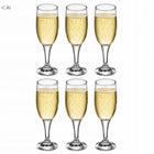 Kieliszki do szampana prosecco tango 190 ml zestaw 6 szt komplet kieliszków na przyjęcia, wesela i toasty, do wina