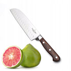 NÓŻ JAPOŃSKI SANTOKU Solidny Ostry PROFESJONALNY Starke Pro Silva 18 cm do krojenia mięsa, warzyw i ryb, stalowe