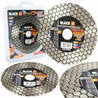 TARCZA DIAMENTOWA DO FAZOWANIA SZLIFOWANIA GRESU BLACK PROMO WEEKEND ONLY do płytek ceramicznych i kamienia, otwór 22,2