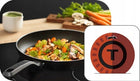 Patelnia do smażenia XL Intense 30cm tytanowa C3840753 na gaz non stick kuchenka ceramiczna i elektryczna, można myć w