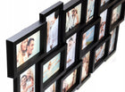 Duża ramka na zdjęcia 10x15 multi foto 18 zdjęć czarna poziomo lub pionowo kolaż fotograficzny, galeria ścienna