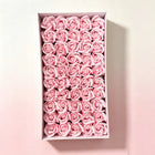 Róże mydlane jasny RÓŻ kwiaty flower BOX 50szt prezent dla kobiet JAK żywe kwiaty mydlane 6 cm