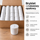 Brykiet celulozowy opałowy 20 KG – biały, czysty paliwo do pieca i kominka, niska wilgotność, mało popiołu, 14-16 MJ/kg