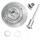 Zestaw tarcz tarczki 6szt do cięcia miniszlifierki + adapter wkrętarka aluminium, ceramika, kamień, szkło, akryl