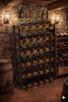Regał na wino butelki drewniany stojak na 30 butelek półka producent ekspozytor alkoholi do kuchni i piwnicy, 54 x 25 x
