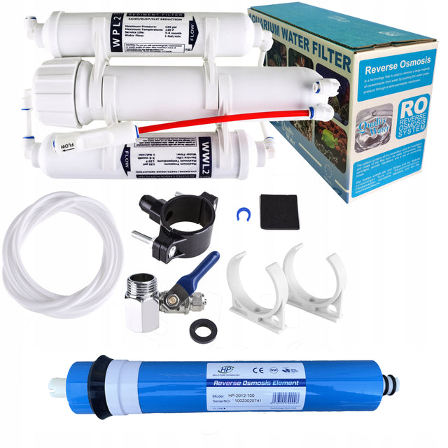 Filtr odwrócona osmoza RO3 akwarystyczna 100 GPD system filtracji i uzdatniania wody do akwarium