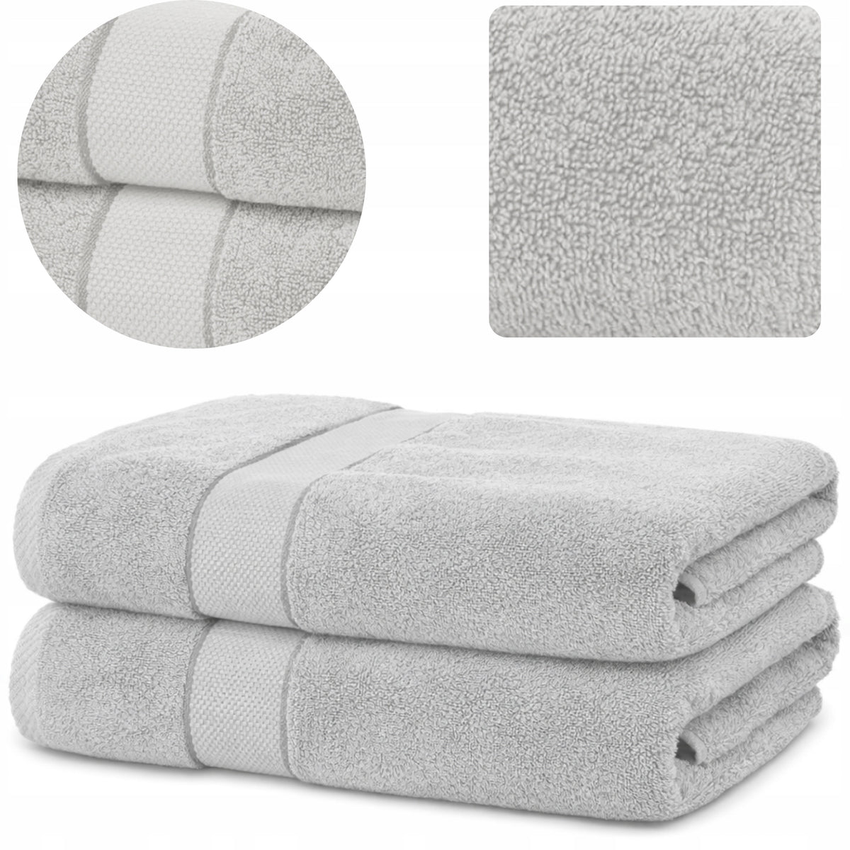 Ręcznik kąpielowy 100x150 10 KOLORÓW bawełna 500g duży gruby hotelowy SPA do łazienki, szybkoschnący, z bordiurą, na