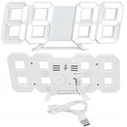 4w1 Zegar cyfrowy LED 3D ścienny stojący budzik termometr data alarm elektroniczny czasomierz do pokoju i biura, na
