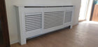 Maskownica Osłona Grzejnik Kaloryfer Obudowa Biała Regulowana 140-205cm panel dekoracyjny MDF, wys. 81,5 cm, szer. do