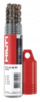 Zestaw wierteł SDS Plus Hilti do betonu żelbetu 6 sztuk TE-C M1 2-ostrzowe