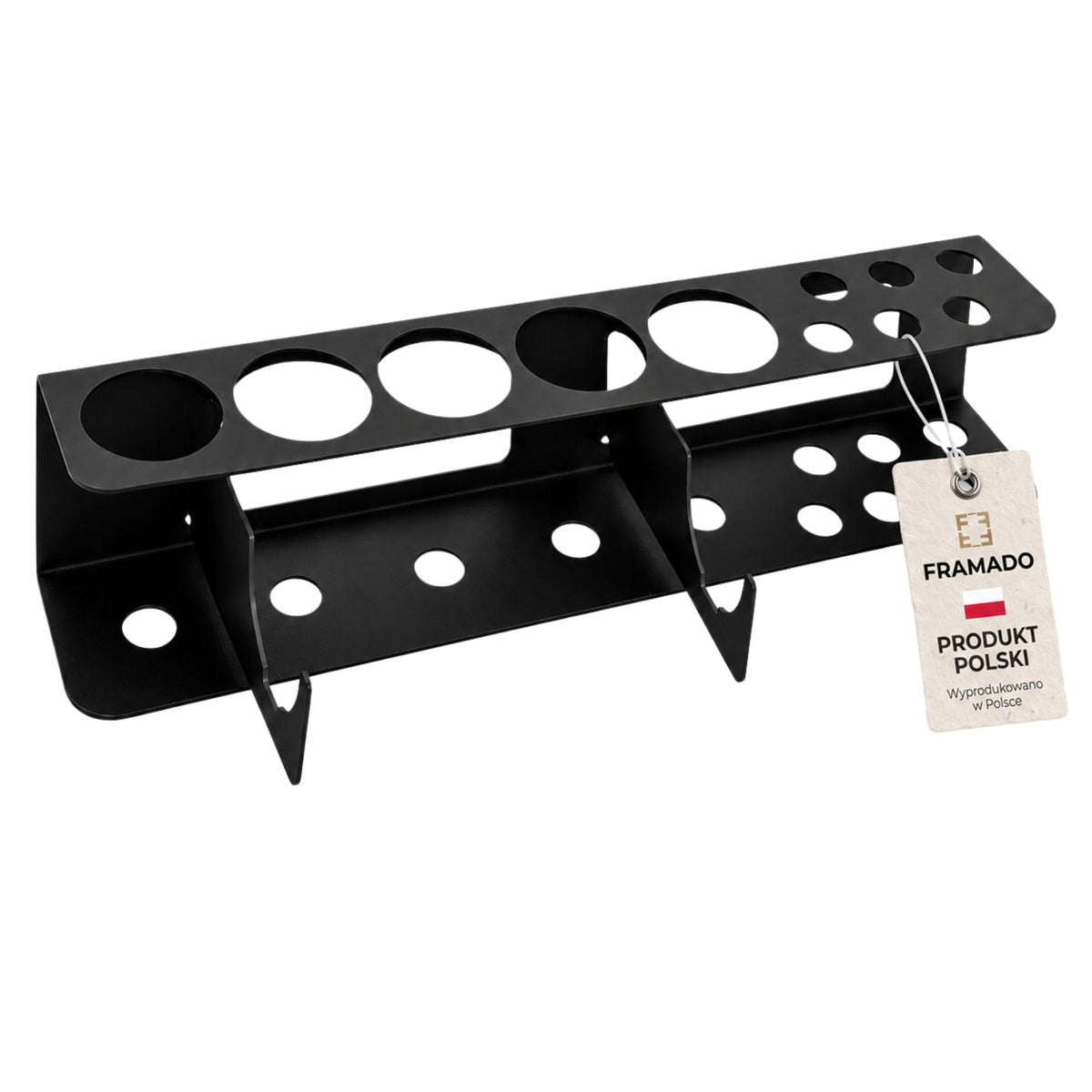 Wieszak uchwyt warsztatowy na silikony kleje tuby i pistolet metalowy organizer ścienny do garażu, 40 cm, listwa do