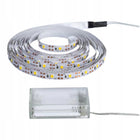 Taśma LED 3 m na baterie 5V Podświetlenie LED Samoprzylepna Mocna Dekoracja listwa świetlna zimna biel IP20 6 w do