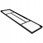 Panel LED Lampa Sufitowa Plafon Natynkowy 60W 120x30cm czarny kwadratowa oprawa ze zintegrowanym źródłem, neutralna