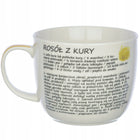 Kubek XXL zupa rosół z przepisem 730 ML banquet duży kubek 0,73l porcelanowy, naczynie na bulion, można myć w zmywarce