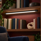 Lampka nocna LED 60cm z czujnikiem ruchu lampa podszafkowa do mebli czarna oświetlenie akumulatorowe USB, neutralna