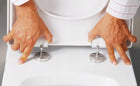 Miska wc wisząca Rimless Mexen Teo bezkołnierzowa podwieszana biała sedes łazienkowy z deską, odpływ poziomy, długość
