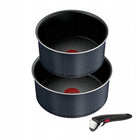 Zestaw rondli 18 20cm Tefal Ingenio So'Light 3 el. indukcja aluminiowe garnki non-stick do piekarnika, gazu, ceramiki i