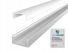 Profil aluminiowy LED Taśma LED Natynkowy Wpuszczany klosz mleczny 2 metry listwa oświetleniowa, kanał montażowy